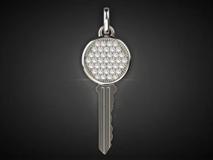 gemstone key pendant p14 3d print model 3D Print Model