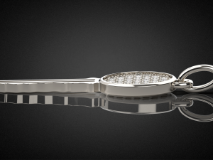 gemstone key pendant p14 3d print model Model Cetak 3D
