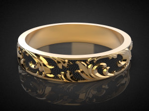 wedding ring golden ratio r18 3d print model 3D Print Model