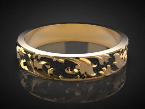wedding ring golden ratio r18 3d print model 3D Print Model