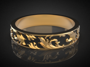 wedding ring golden ratio r18 3d print model 3D Print Model