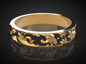 wedding ring golden ratio r18 3d print model 3D Print Model