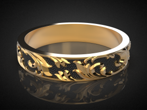 wedding ring golden ratio r18 3d print model 3D Print Model