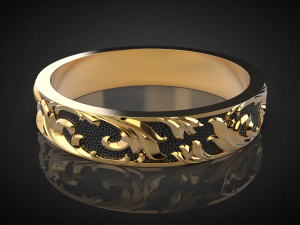 wedding ring golden ratio r18 3d print model 3D Print Model
