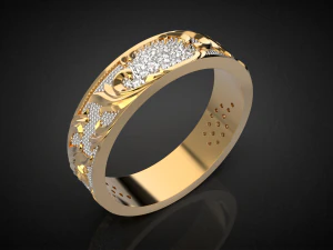 wedding ring golden ratio r17 3d print model 3D Print Model