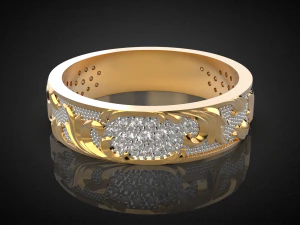 wedding ring golden ratio r17 3d print model 3D Print Model