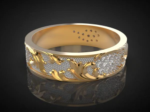 wedding ring golden ratio r17 3d print model 3D Print Model
