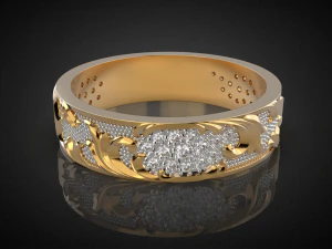 wedding ring golden ratio r17 3d print model 3D Print Model