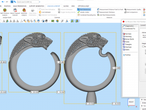 Panther gemstone ring R23 3D print model 3D Baskı Modeli