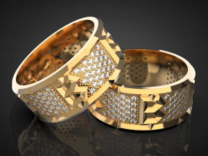 Bitcoin wedding ring R25 3D print model 3D-printmodel