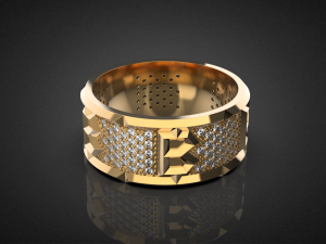 Bitcoin wedding ring R25 3D print model Modelo de impresión 3D