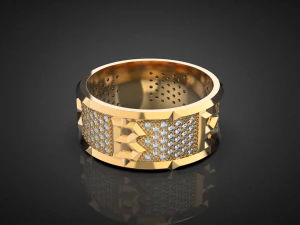 Bitcoin wedding ring R25 3D print model 3D Print Model