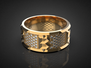 Bitcoin wedding ring R25 3D print model Modelo de impresión 3D