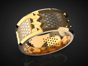 Bitcoin wedding ring R25 3D print model 3D Print Model