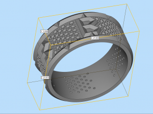 Bitcoin wedding ring R25 3D print model Modelo de impresión 3D