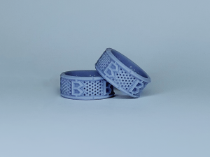 Bitcoin wedding ring R25 3D print model Modelo de impresión 3D