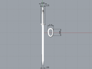 Gold Katana Pendant P19 3D print model 3D-printmodel