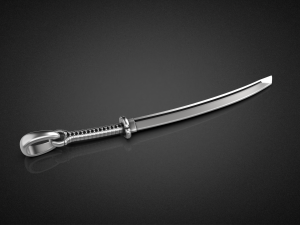 Gold Katana Pendant P19 3D print model 3D-printmodel