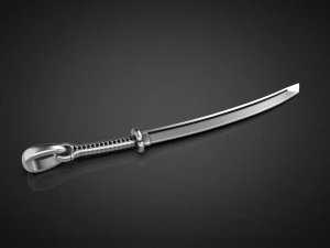 Gold Katana Pendant P19 3D print model 3D Print Model