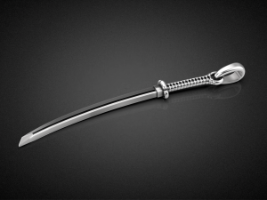 Gold Katana Pendant P19 3D print model 3D-printmodel