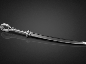 Gold Katana Pendant P19 3D print model 3D-printmodel