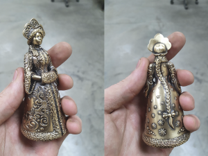 Snow Maiden Christmas Bell Figurine 3D print model Model do druku 3D