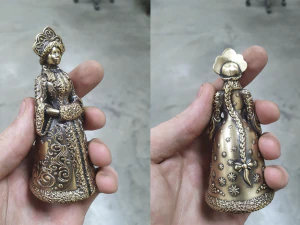 Snow Maiden Christmas Bell Figurine 3D print model 3D Print Model