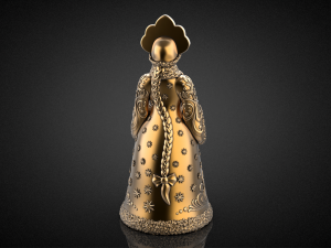 Snow Maiden Christmas Bell Figurine 3D print model Model do druku 3D
