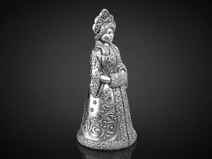Snow Maiden Christmas Bell Figurine 3D print model 3D Print Model