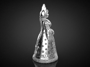 Snow Maiden Christmas Bell Figurine 3D print model Model do druku 3D