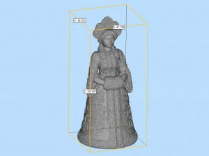 Snow Maiden Christmas Bell Figurine 3D print model 3D Print Model