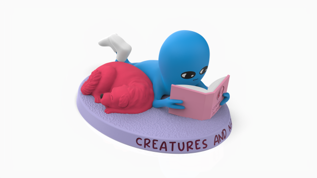 Strange Planet Creatures and Narratives Figure F3 3D print model 3D Принт Модель .c4d .max .obj .3ds .fbx .stl .blend 