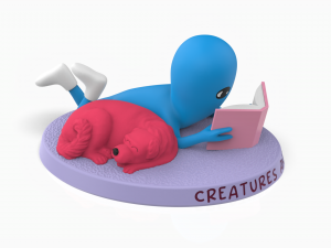 Strange Planet Creatures and Narratives Figure F3 3D print model 3D Принт Модель
