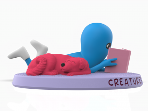 Strange Planet Creatures and Narratives Figure F3 3D print model 3D Принт Модель