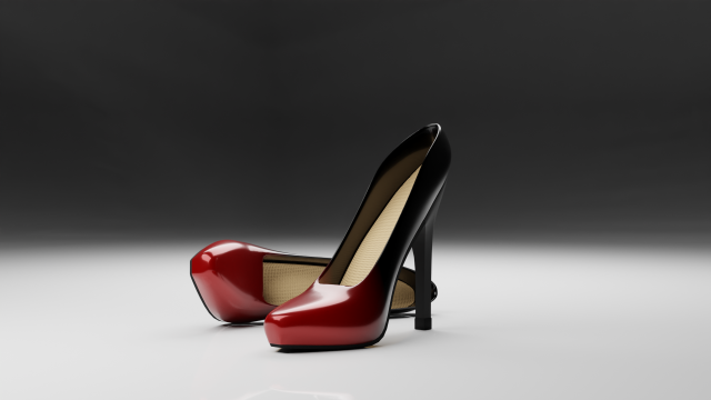 womens shoes 3Dモデル .c4d .max .obj .3ds .fbx .stl .blend