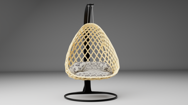 hanging chair 3D Model .c4d .max .obj .3ds .fbx .stl .blend 