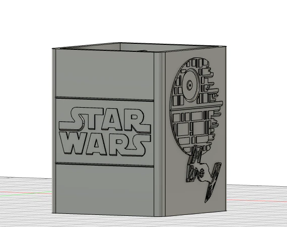 Pen holder star wars 3D Print Model .c4d .max .obj .3ds .fbx .stl .blend 