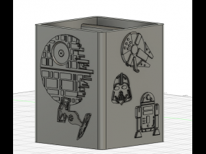 Pen holder star wars 3D Druckmodell