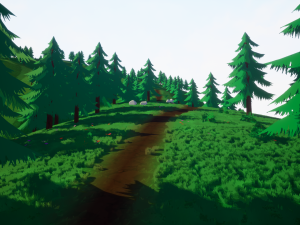 Stylized toon shader enviroment assets Model 3D