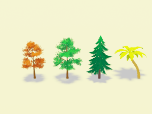 Stylized toon shader enviroment assets Model 3D