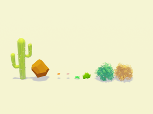 Stylized toon shader enviroment assets Model 3D