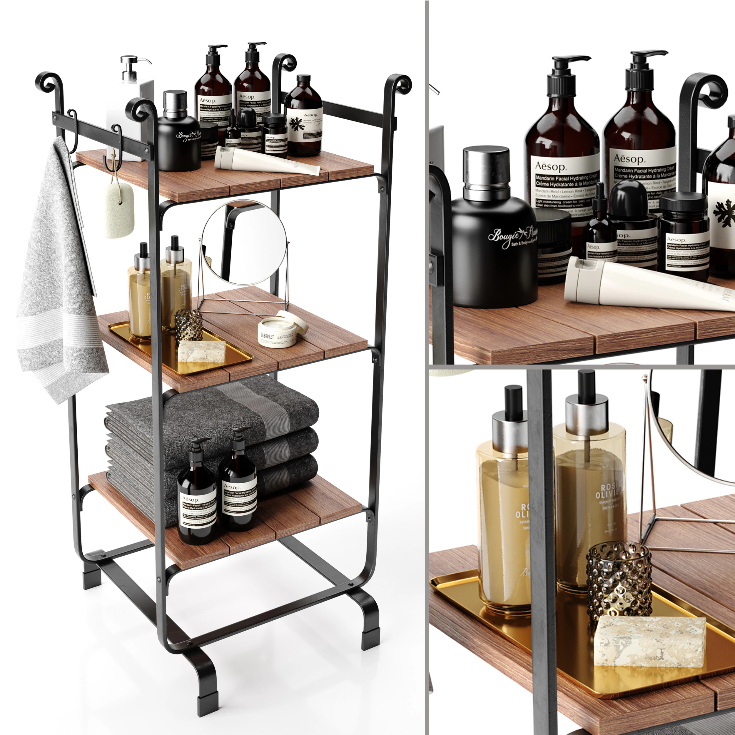 Bathroom accessories 06 3D Model .c4d .max .obj .3ds .fbx .stl .blend 