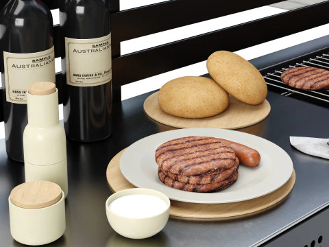 Barbecue 15 3D Model