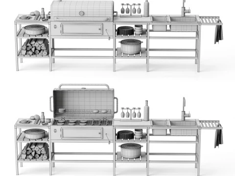 Barbecue 17 3D Model