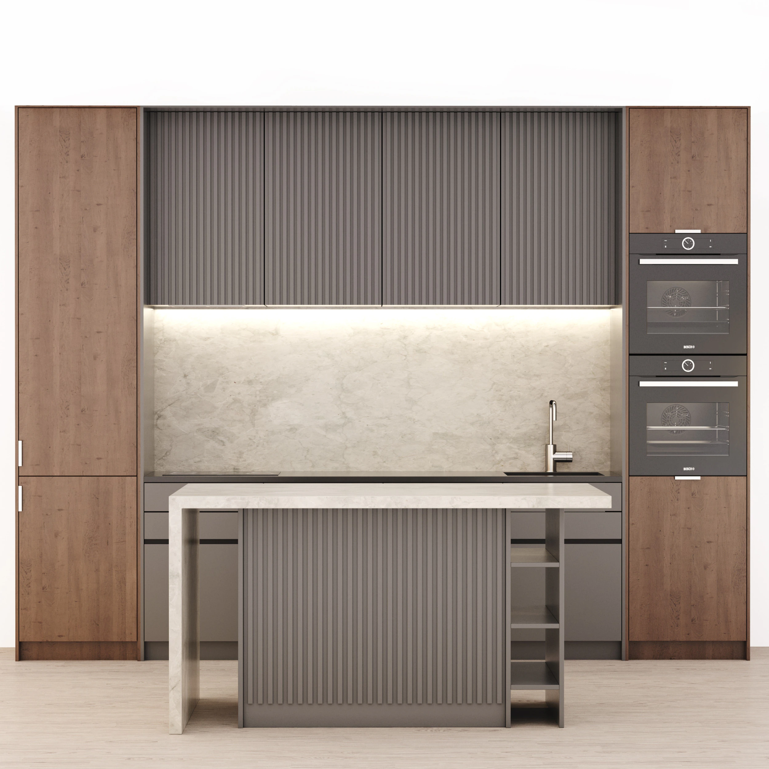 Cucina 02 Modello 3D .c4d .max .obj .3ds .fbx .stl .blend 