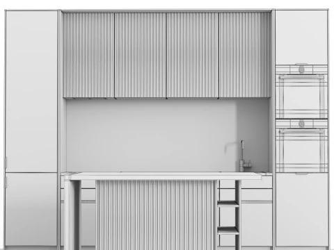 Cucina 02 Modello 3D