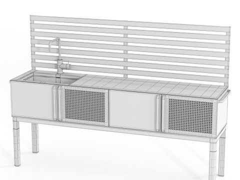 Outdoor Kitchen 3D 모델
