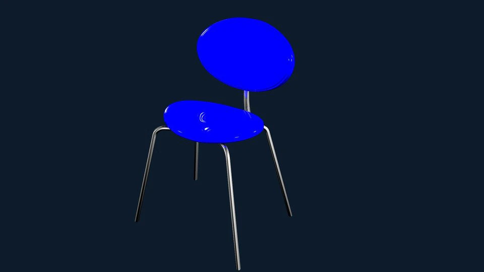 3d dining chair 3D Model .c4d .max .obj .3ds .fbx .stl .blend 
