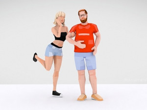 man download in the fbx 3D Model