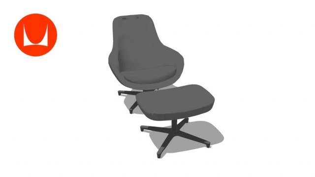 LOUNGE CHAIR 3D MODEL DOWNLOAD 3D Модель .c4d .max .obj .3ds .fbx .stl .blend 